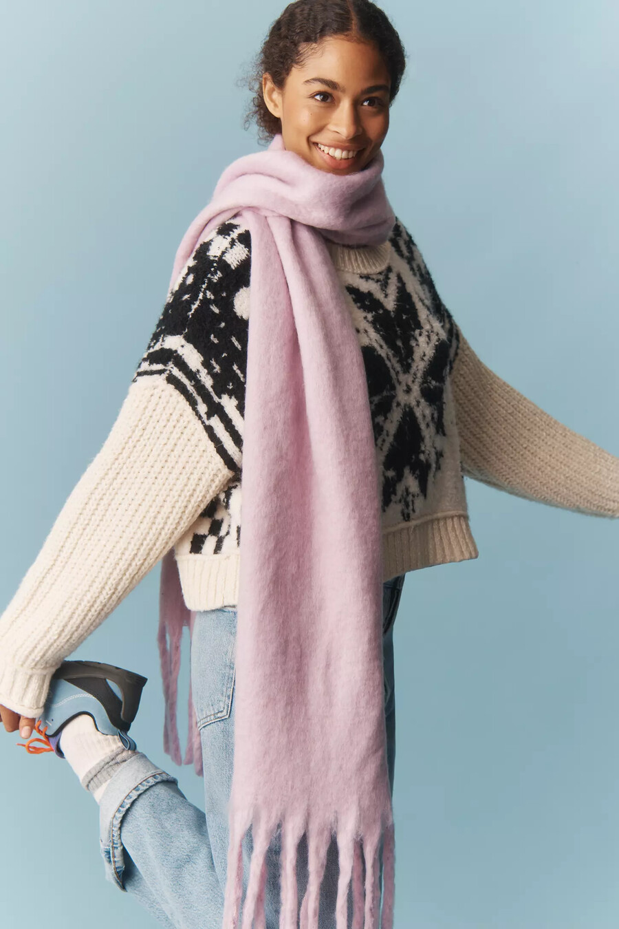pilcro rundhals-nordic-pullover