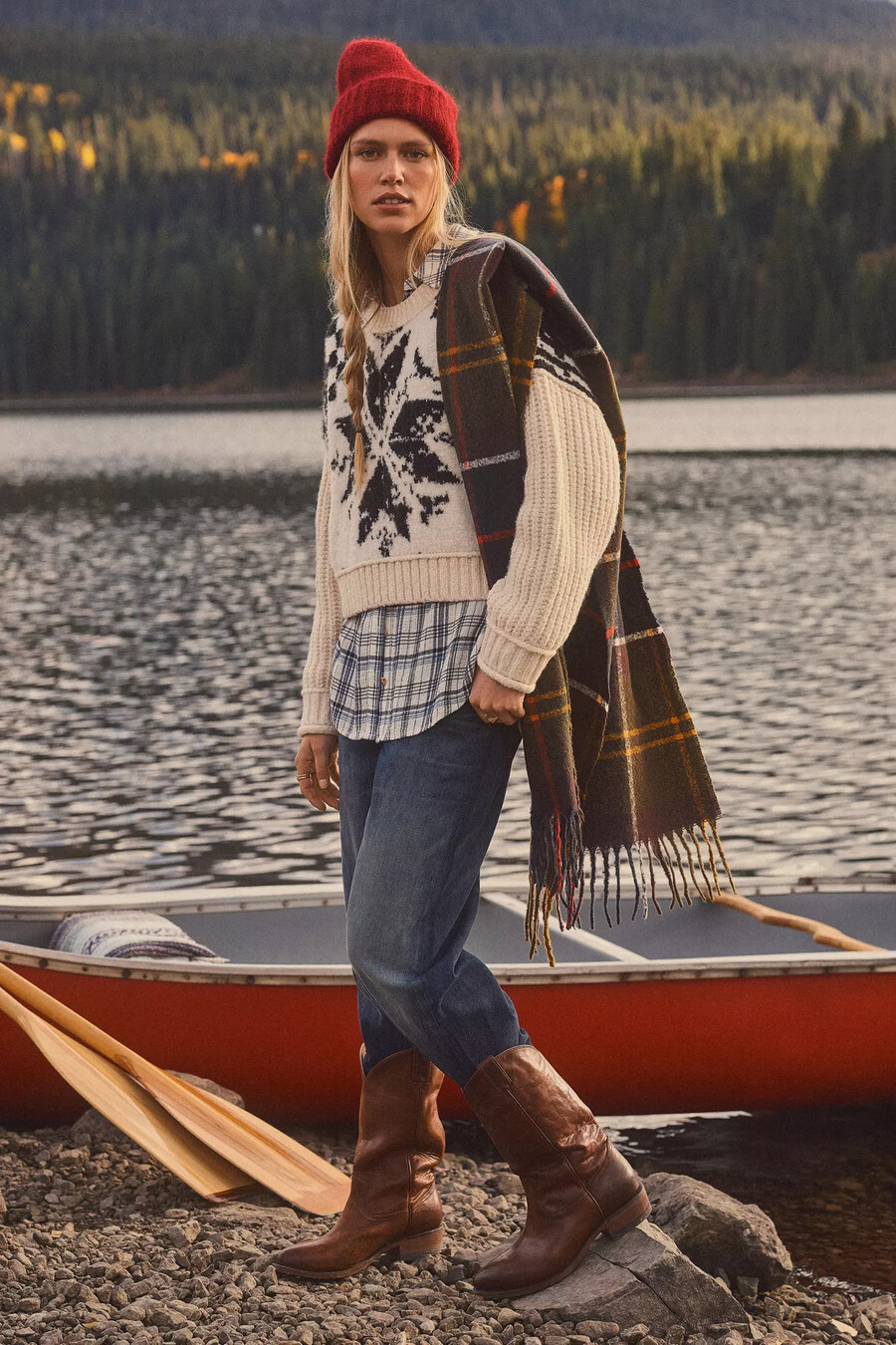 pilcro rundhals-nordic-pullover