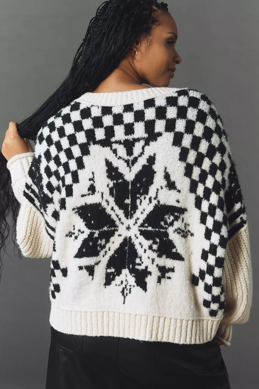 pilcro rundhals-nordic-pullover