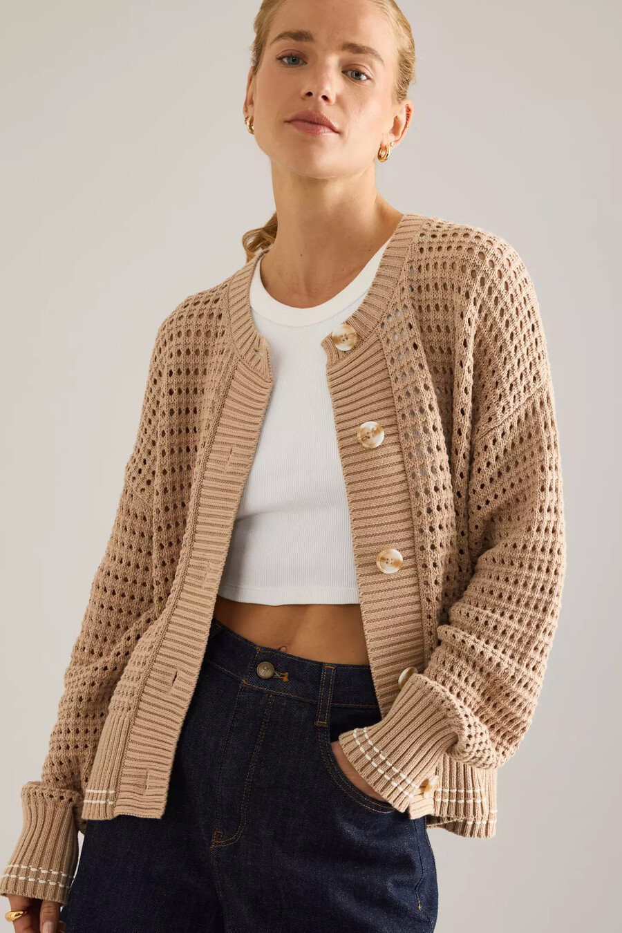varley kris relaxed cardigan