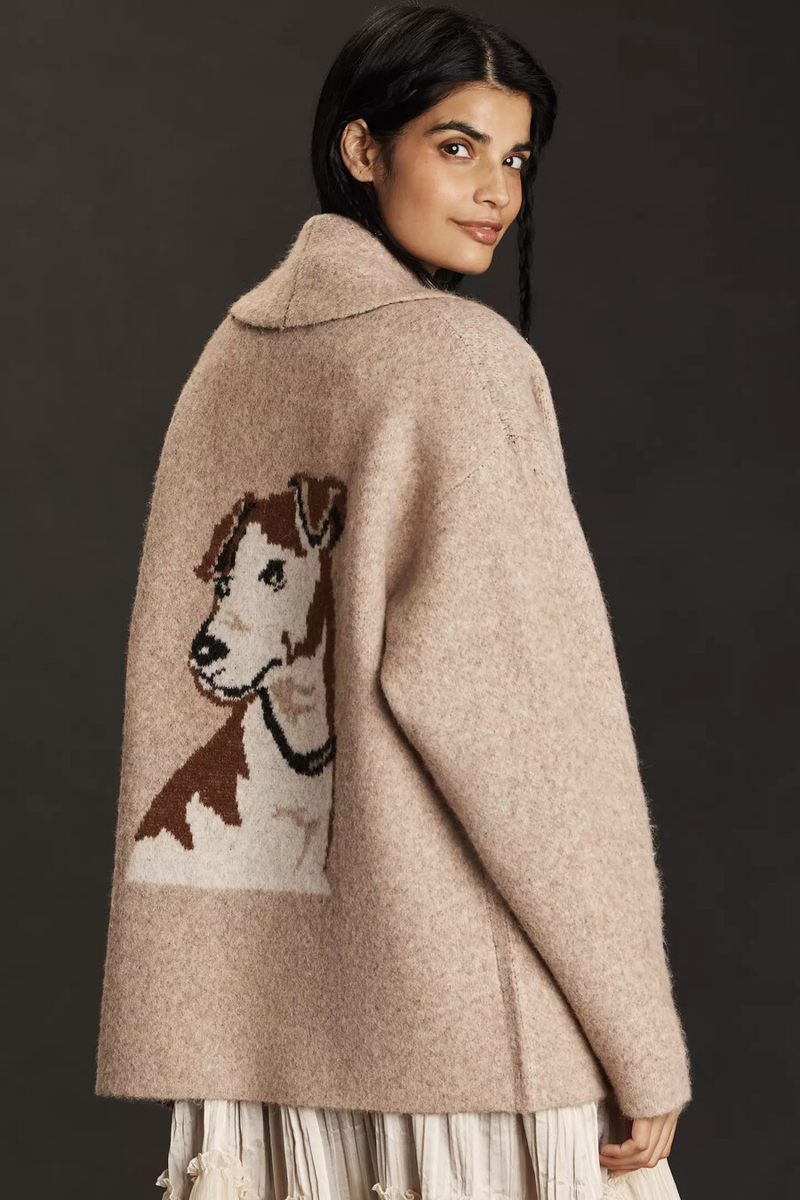 der mariel 3d icon longline cardigan