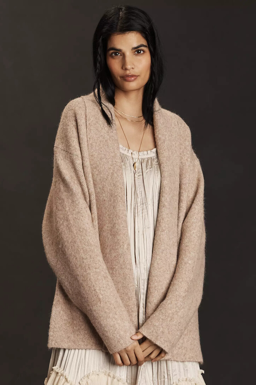 der mariel 3d icon longline cardigan