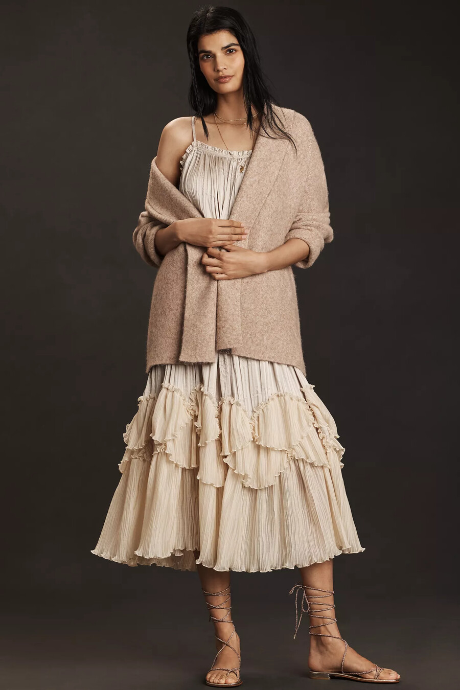 der mariel 3d icon longline cardigan