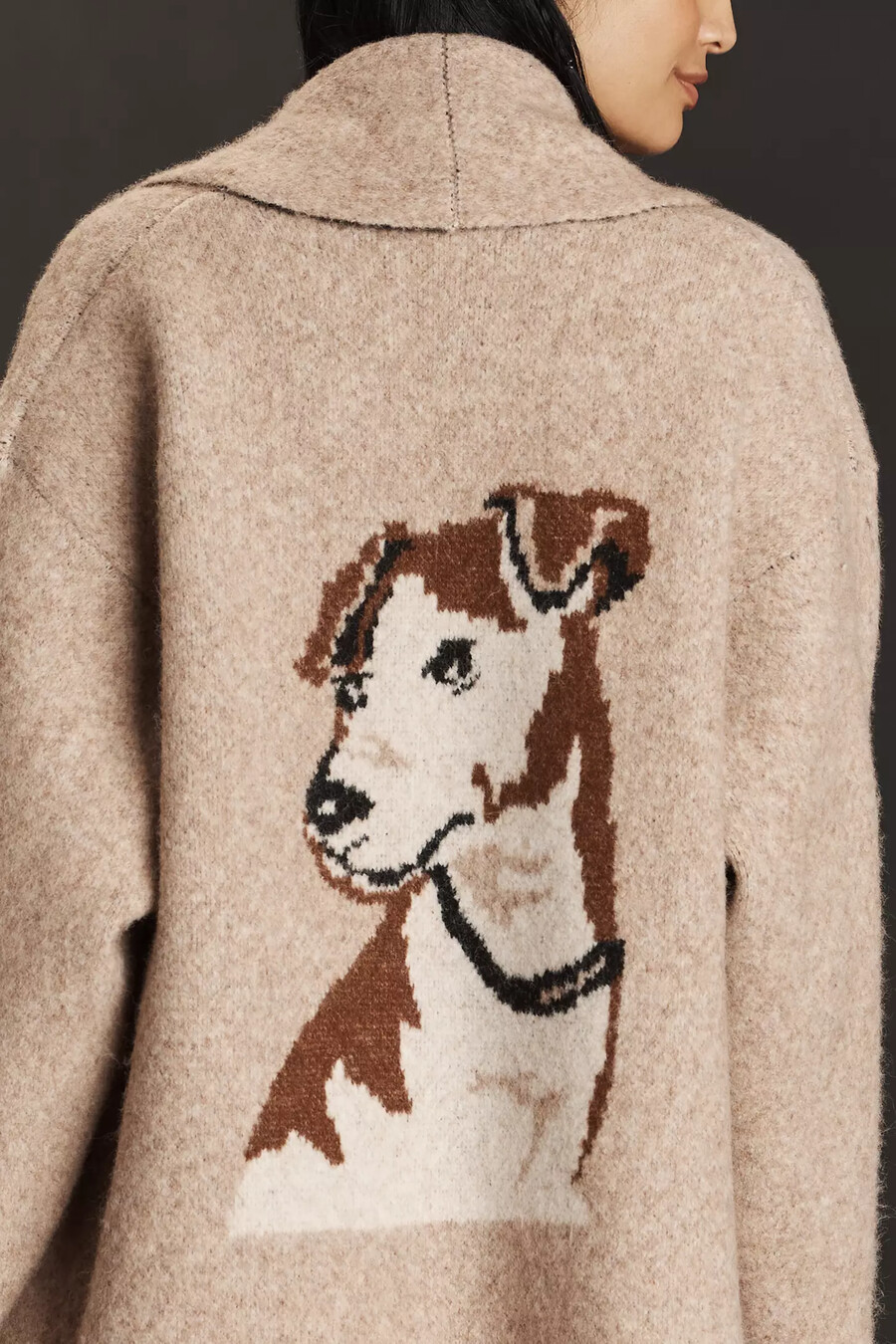 der mariel 3d icon longline cardigan