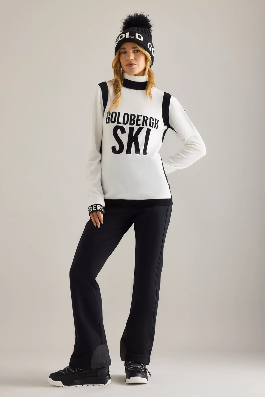 goldbergh noemi langarmpullover aus wollmischung