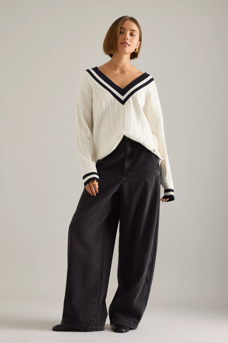 tala oversized cricket jumper
