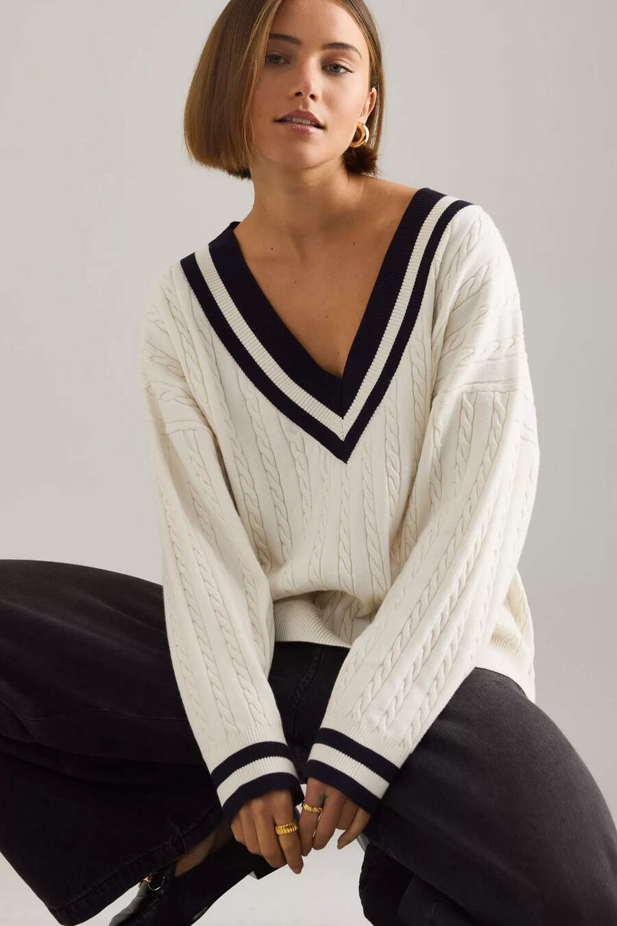 tala oversized cricket jumper