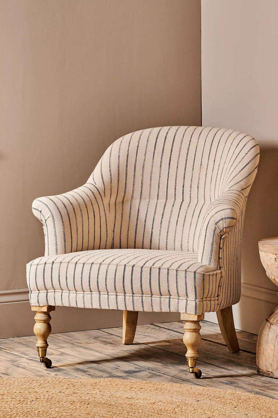 nkuku sanja stripe armchair