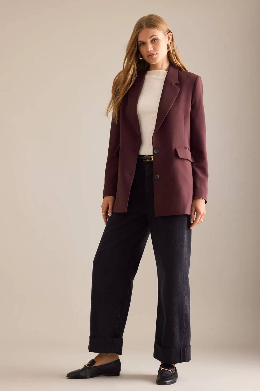 ausgewählter rita oversized blazer