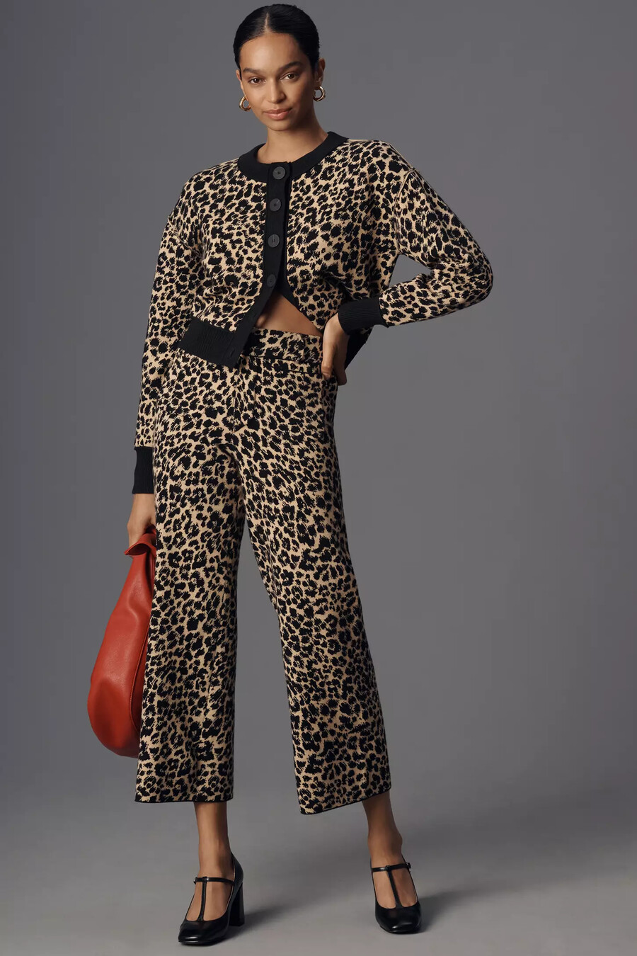die colette strick-crop-hose mit weitem bein von maeve