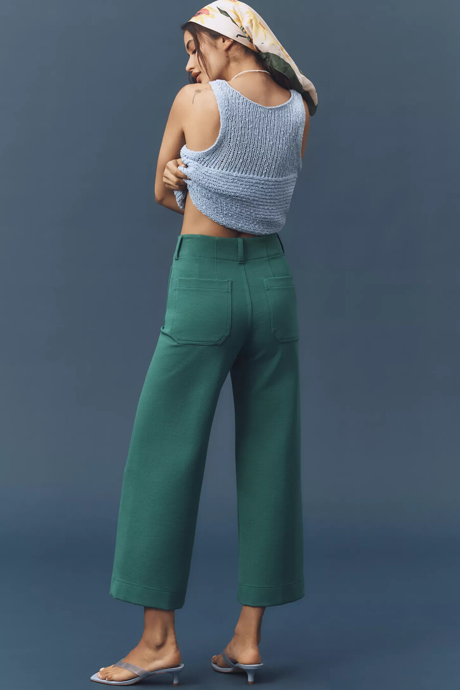 die colette strick-crop-hose mit weitem bein von maeve