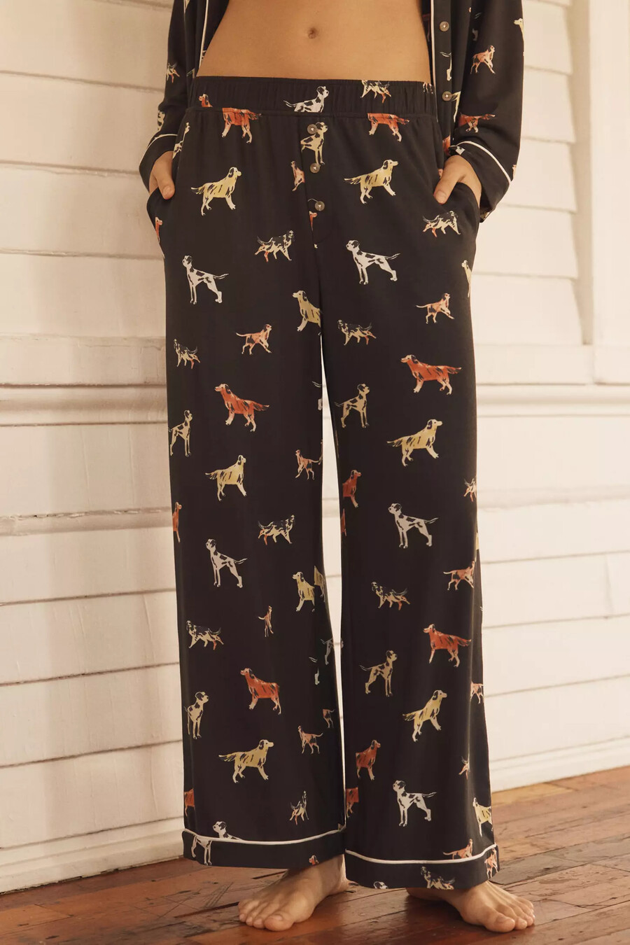 die pyjamahose mit briar-paspelierung
