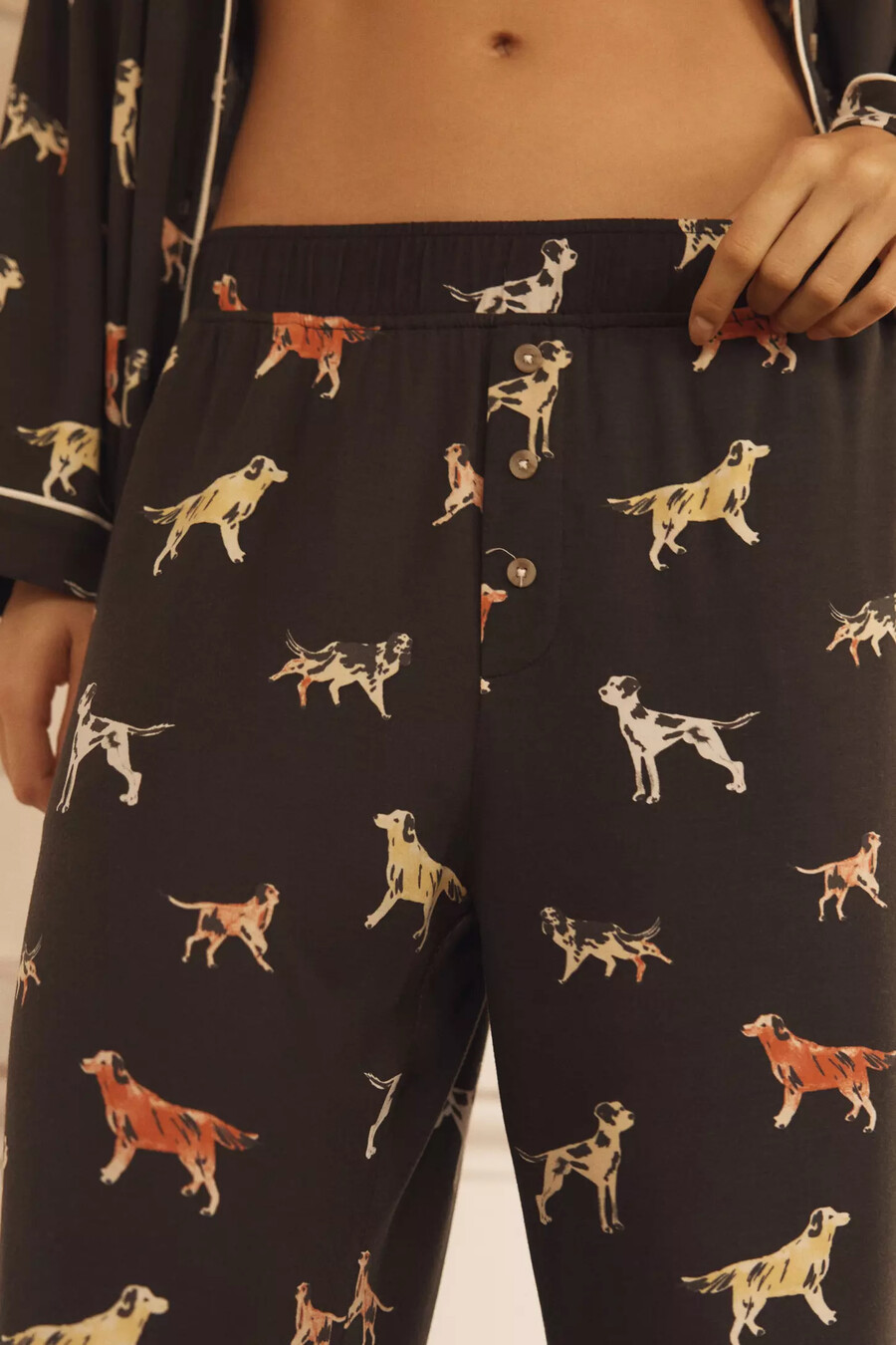 die pyjamahose mit briar-paspelierung