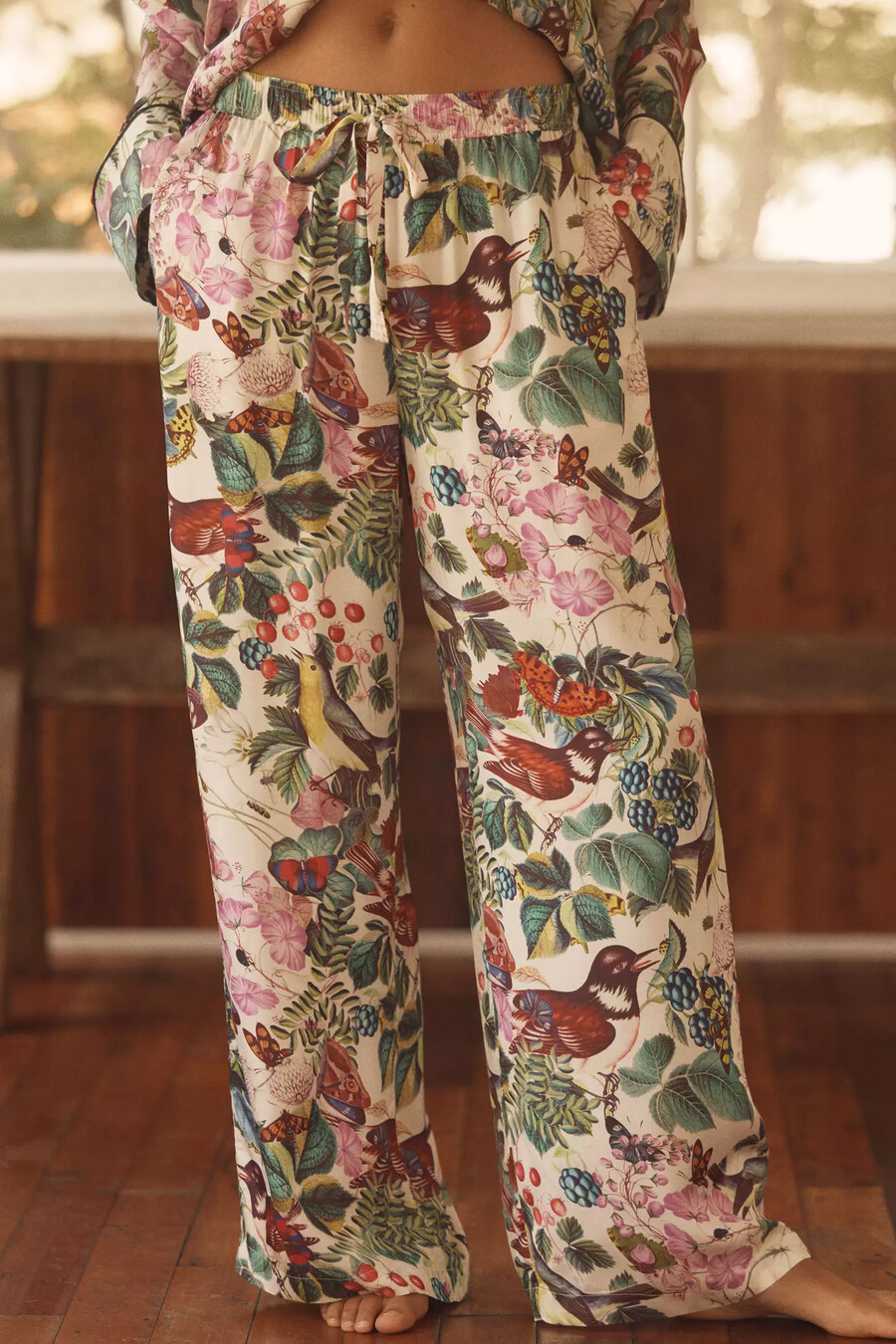 seidige pyjamahosen von anthropologie