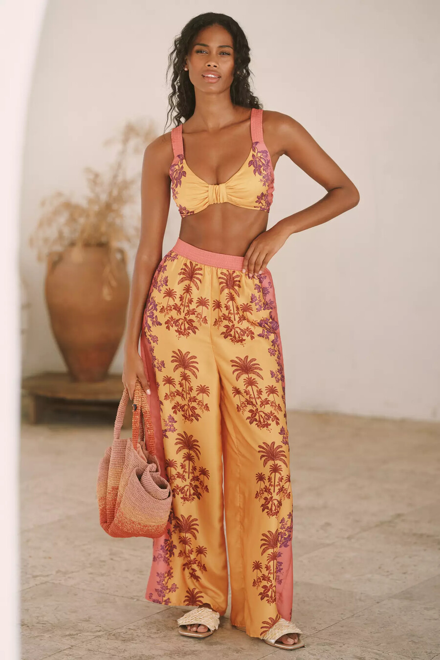celandine the beach club crop top