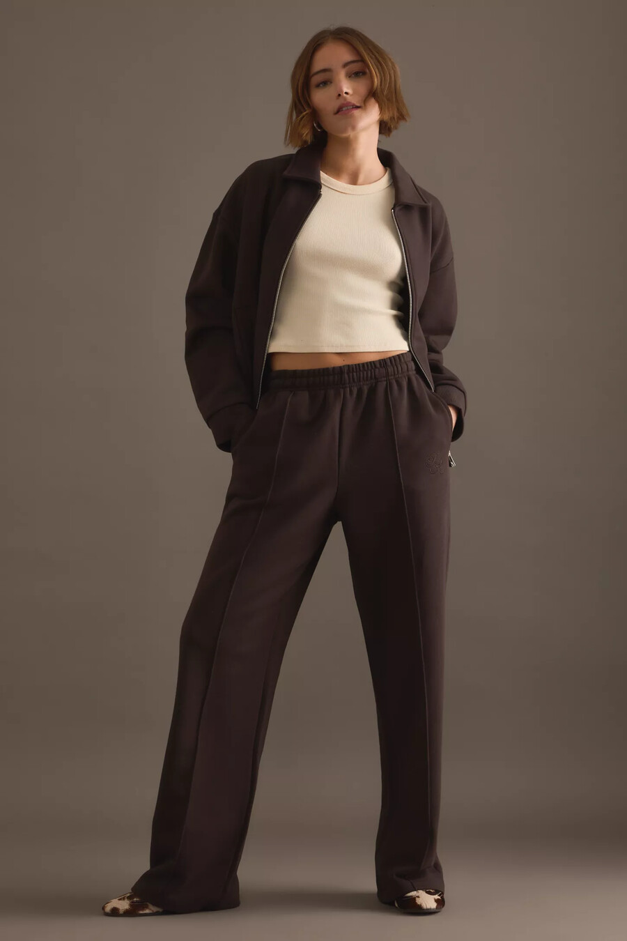 4th reckless valerie pintuck jogginghose mit weitem bein
