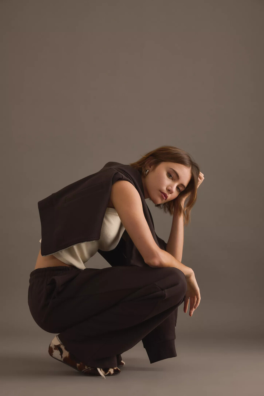 4th reckless valerie pintuck jogginghose mit weitem bein