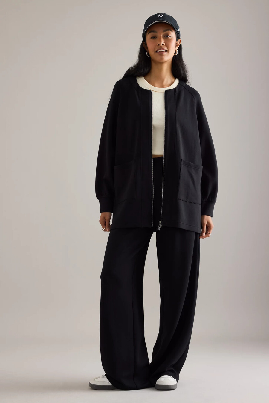 varley augusta zip-through sweatshirt