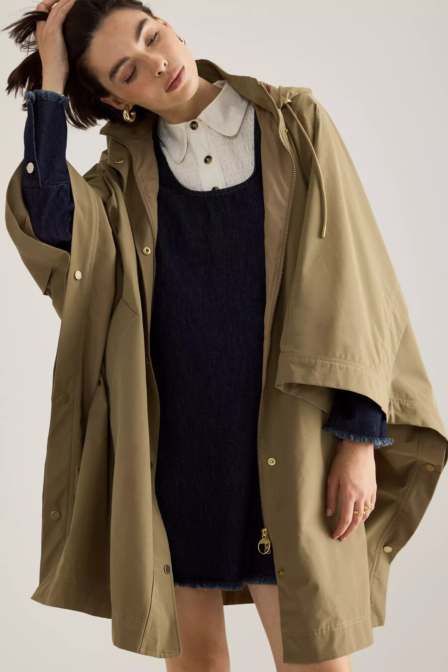 barbour everlee regenfester umhang