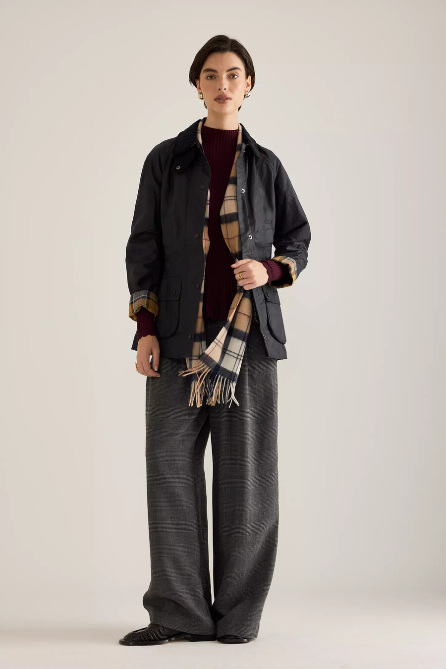 barbour beadnell wachsjacke
