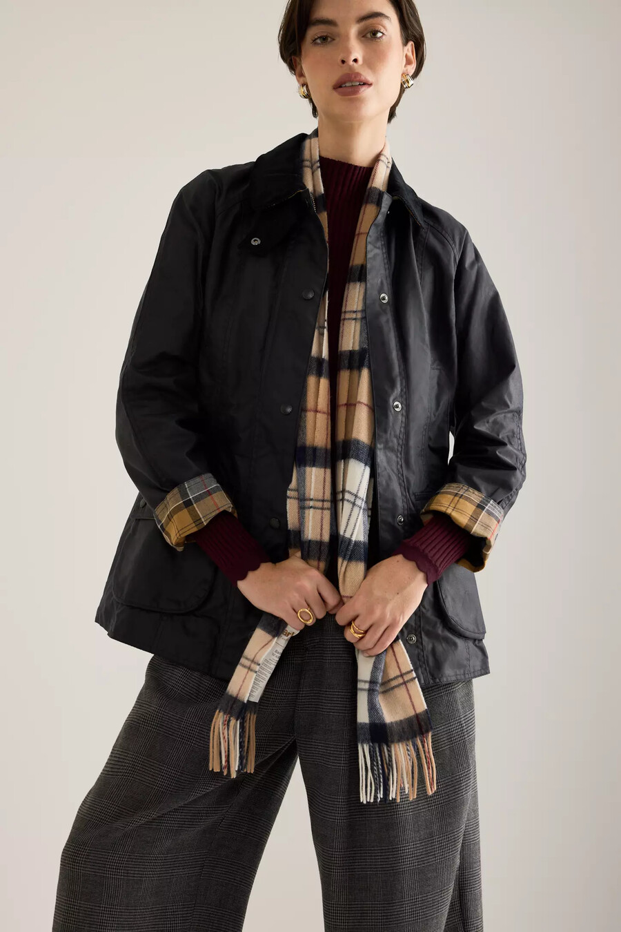 barbour beadnell wachsjacke