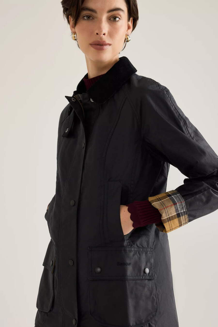 barbour beadnell wachsjacke
