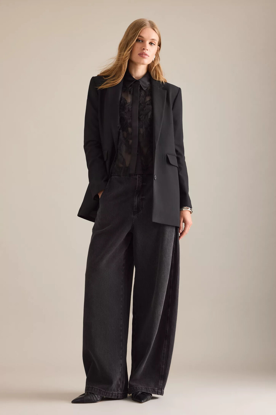 ausgewählter rita oversized blazer