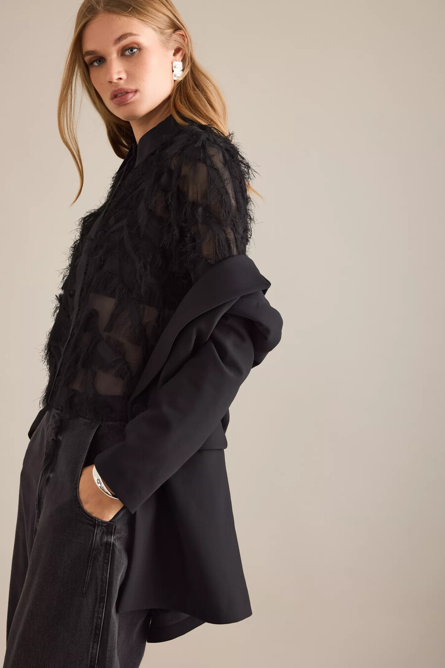 ausgewählter rita oversized blazer