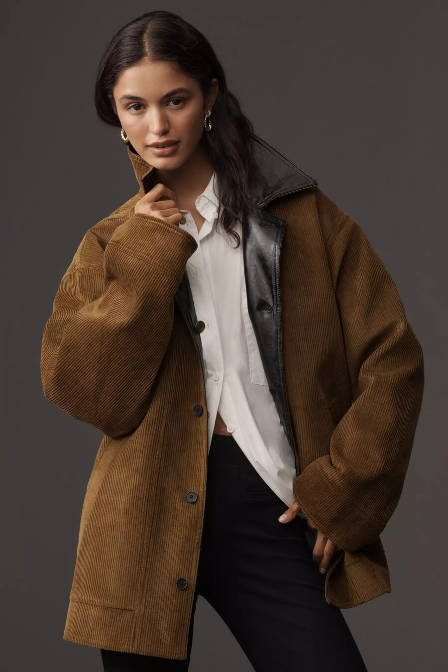 maeve patent chore jacket