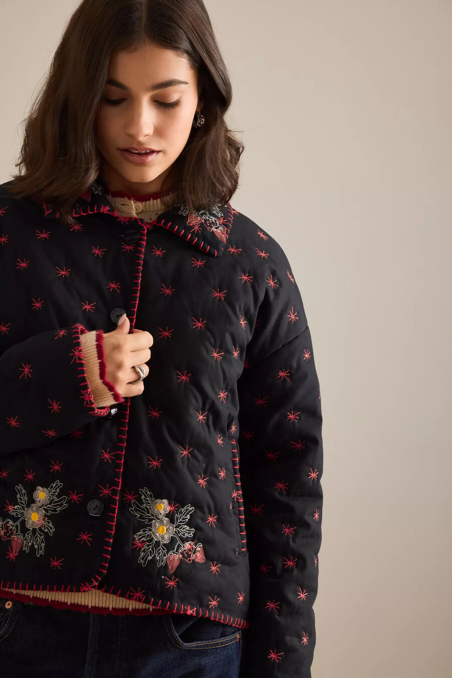 helmstedt ava bestickte jacke