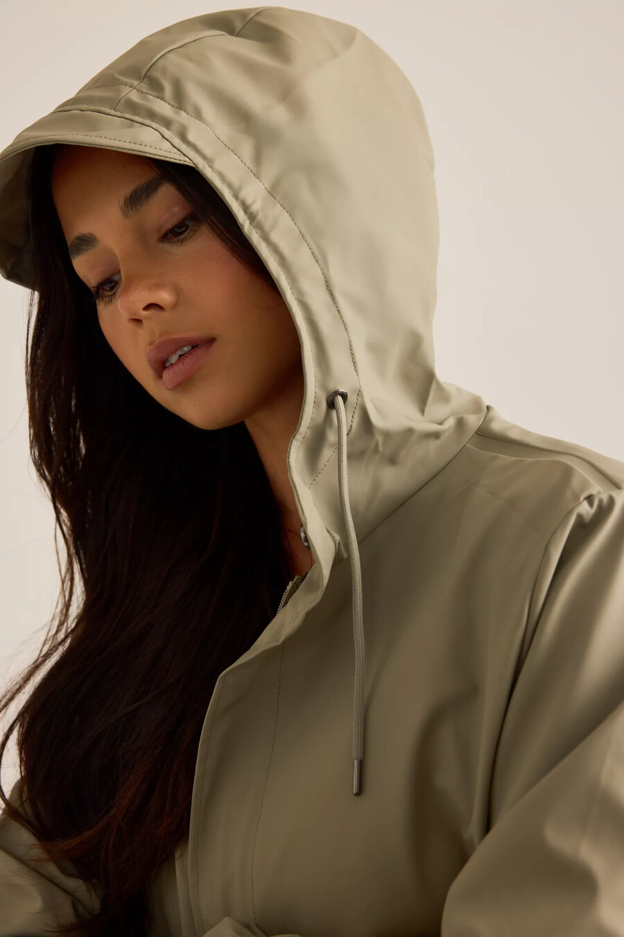 regensicherer fishtail-parka
