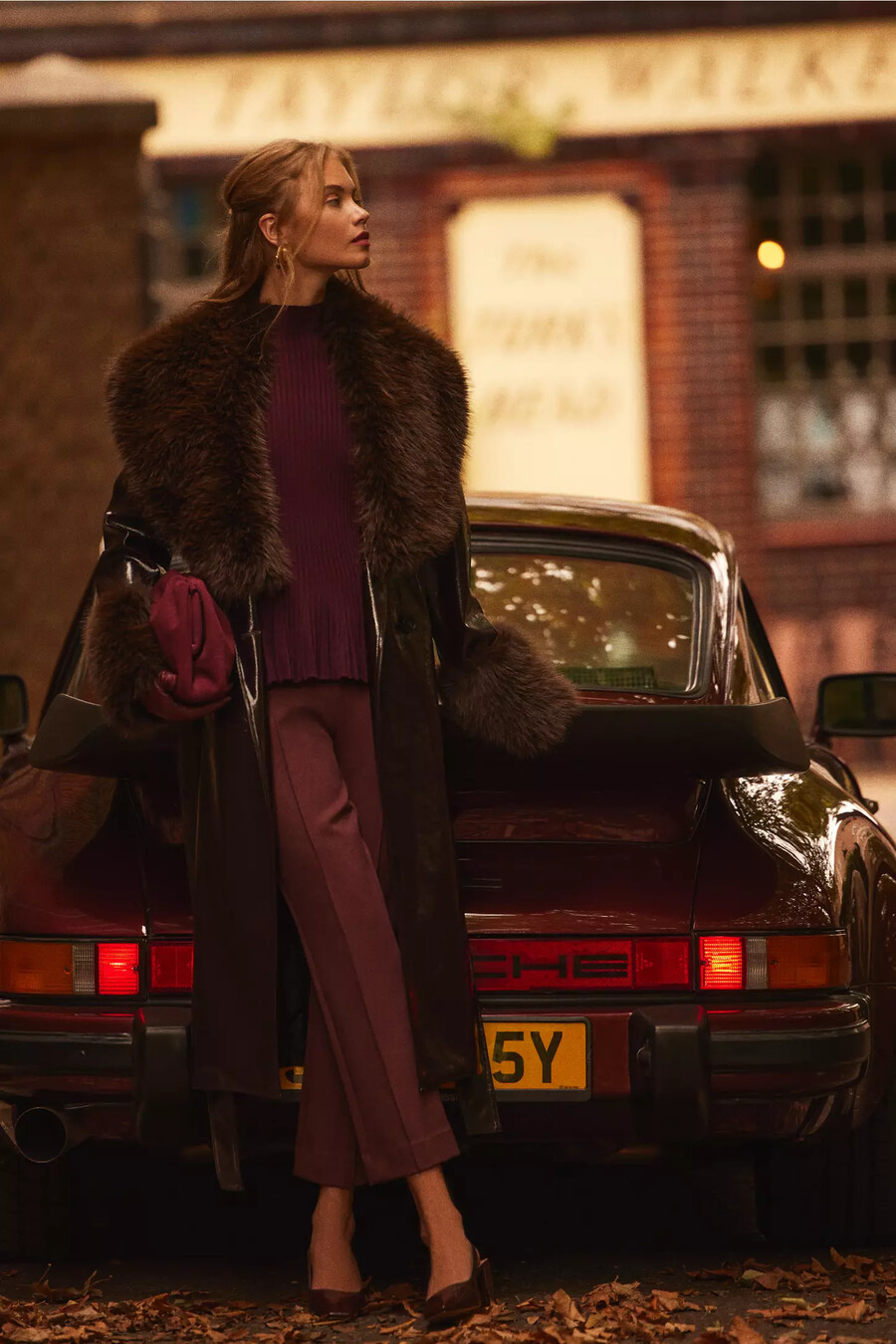 kitri lara vinyl coat
