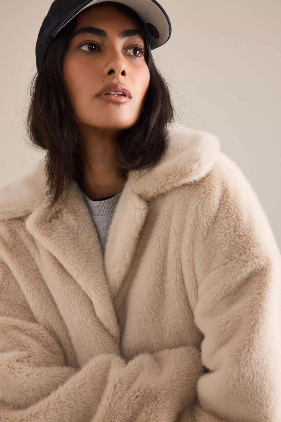 kunstpelzjacke von anthropologie