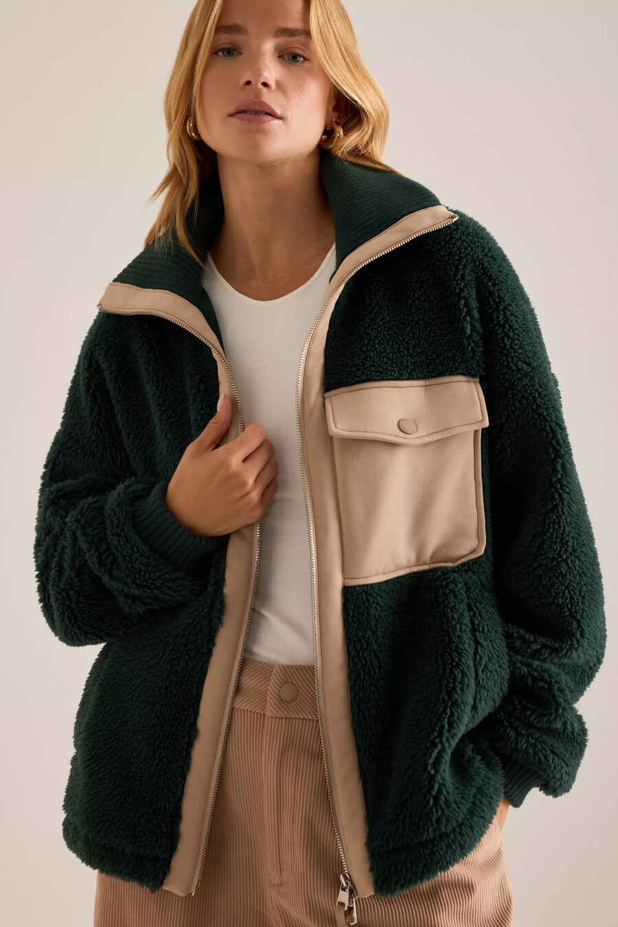 varley lowell sherpa-jacke