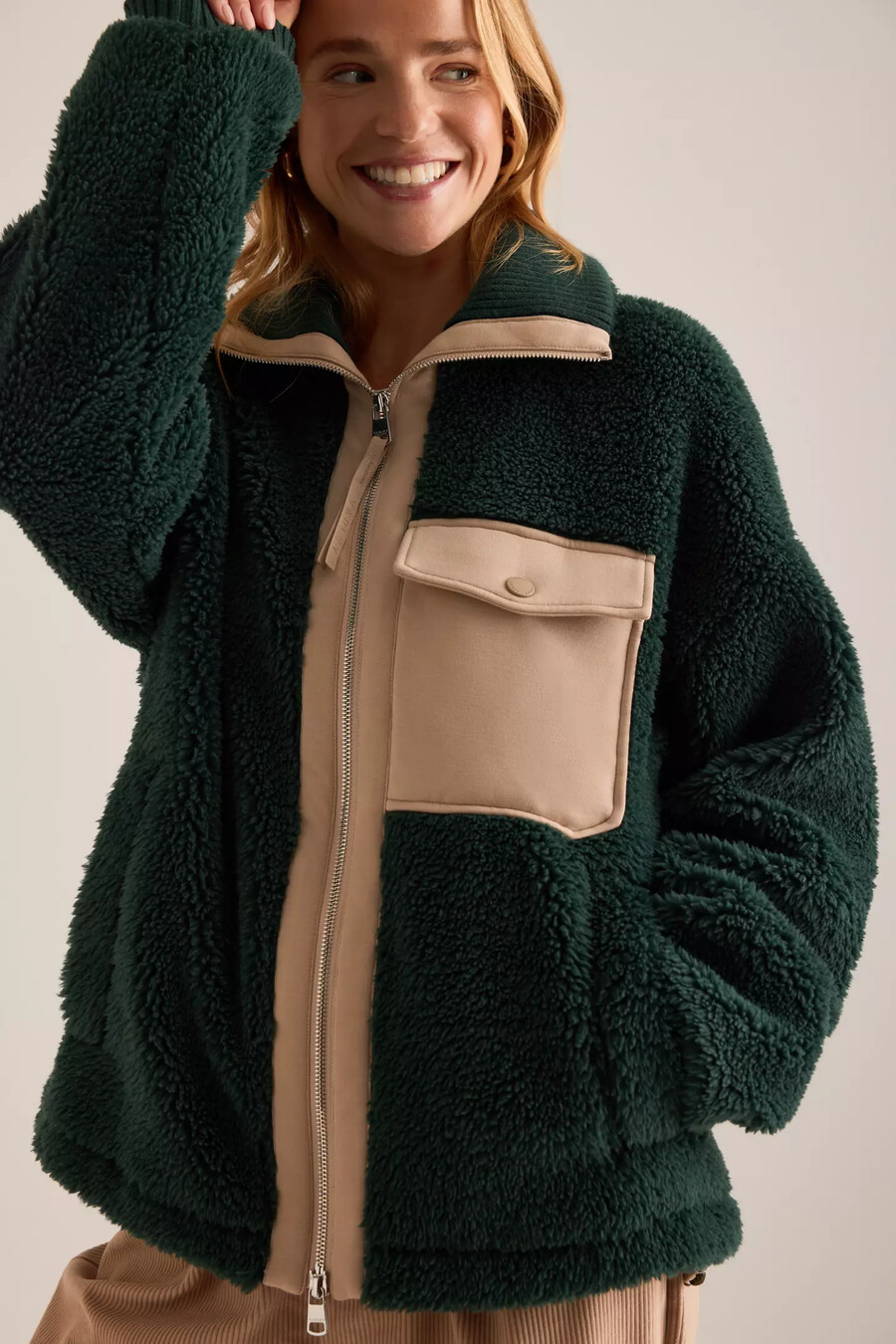 varley lowell sherpa-jacke