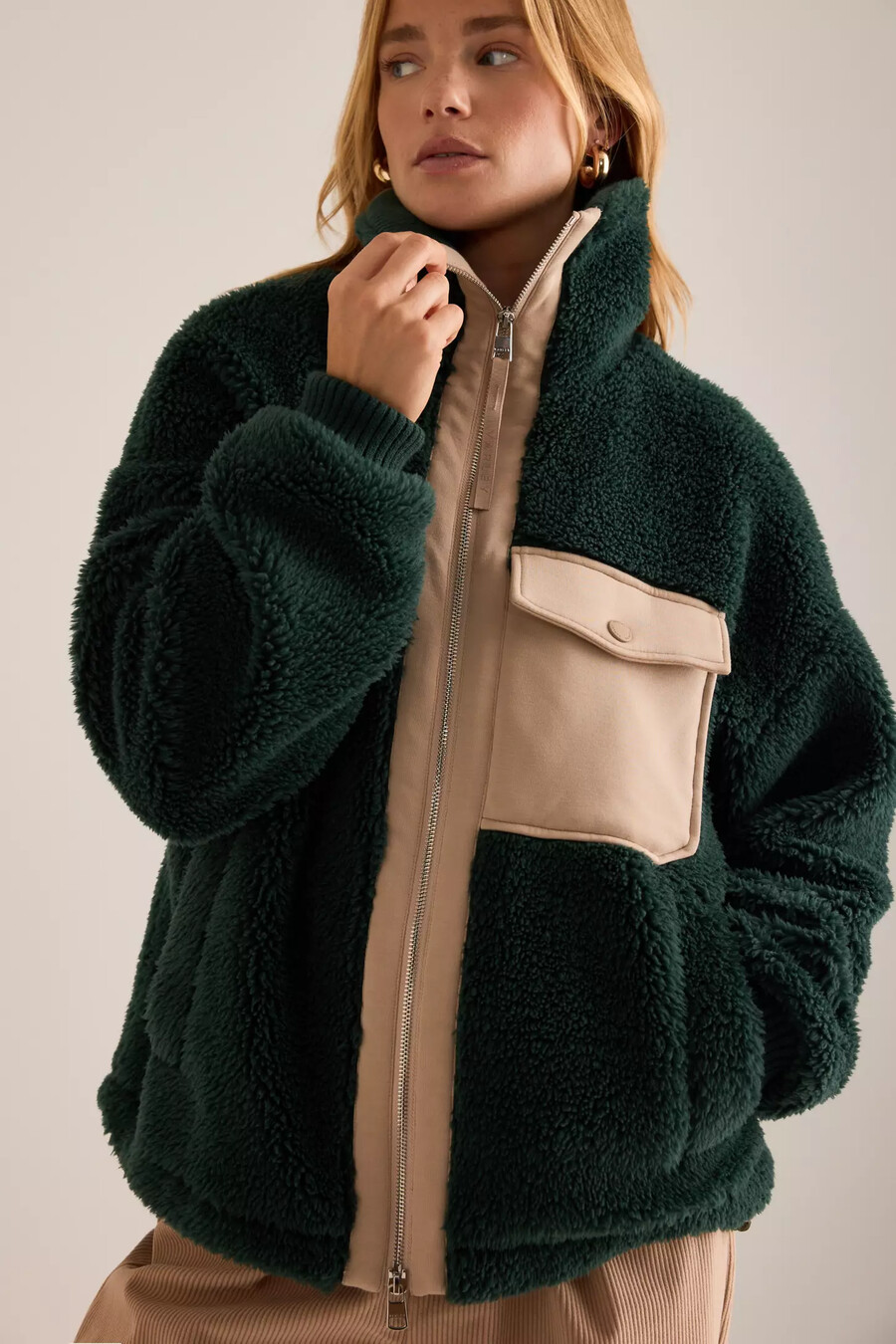 varley lowell sherpa-jacke