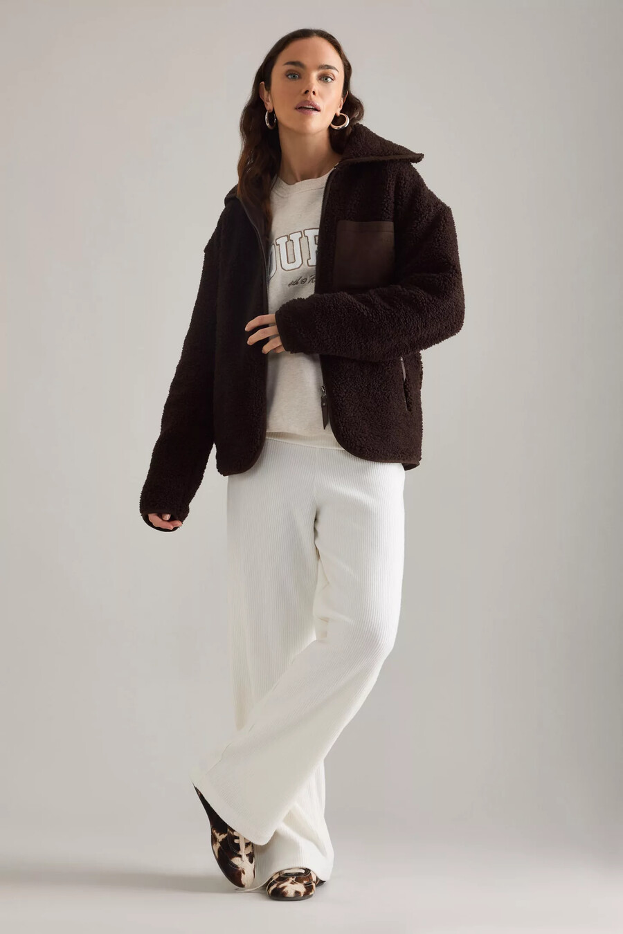 4th reckless zara fleecejacke mit reißverschluss
