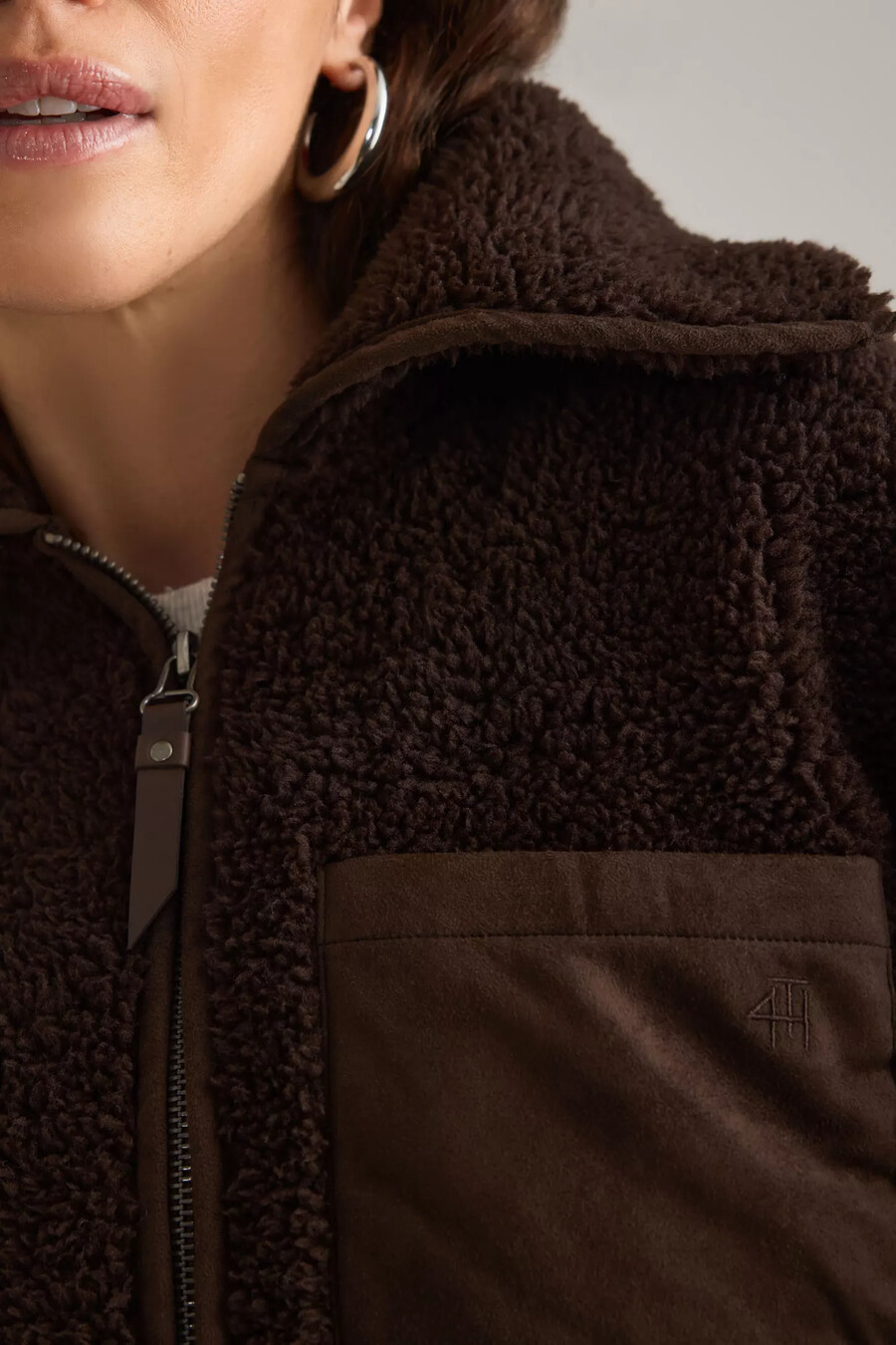 4th reckless zara fleecejacke mit reißverschluss