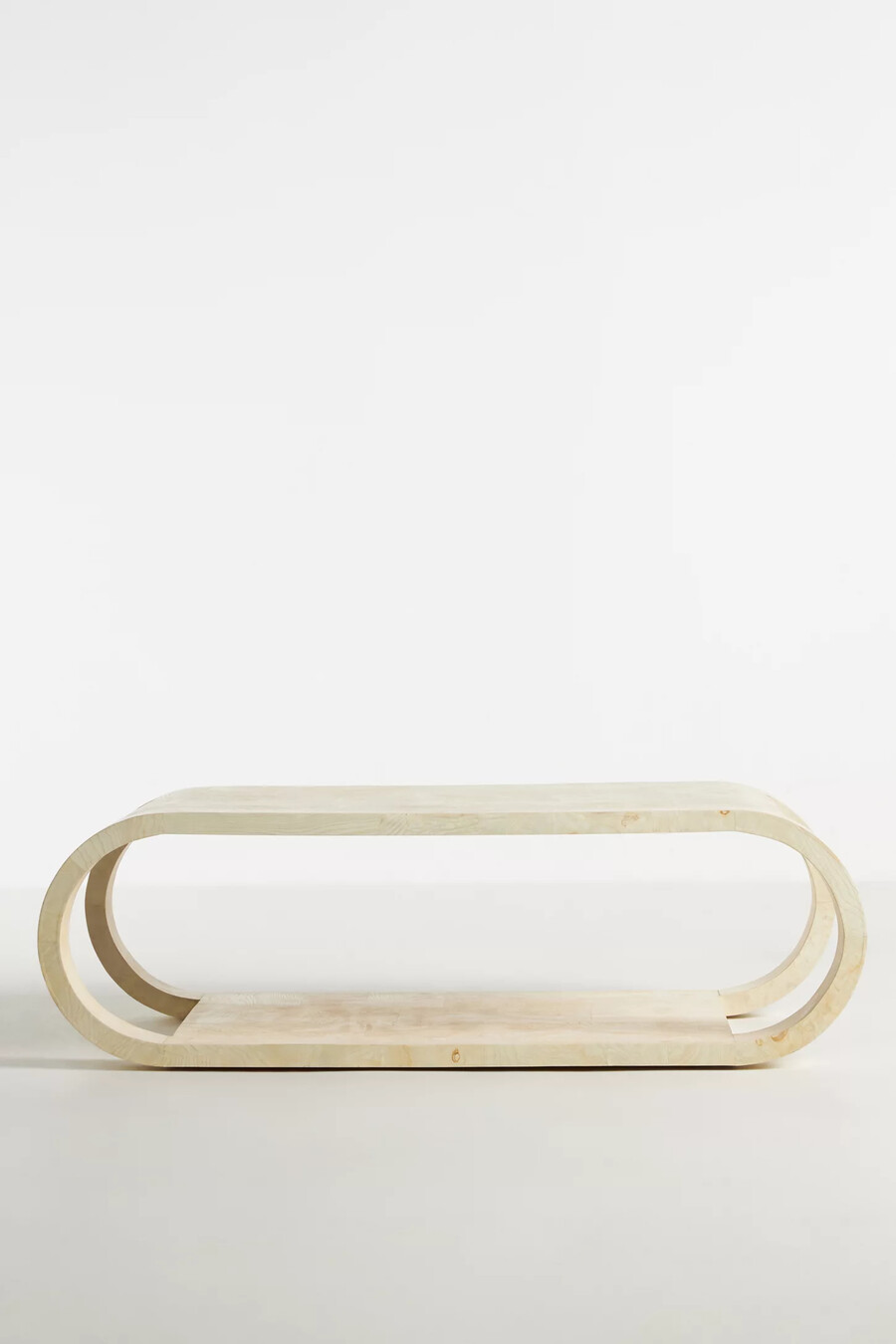 cassini couchtisch aus akazienholz gebogen