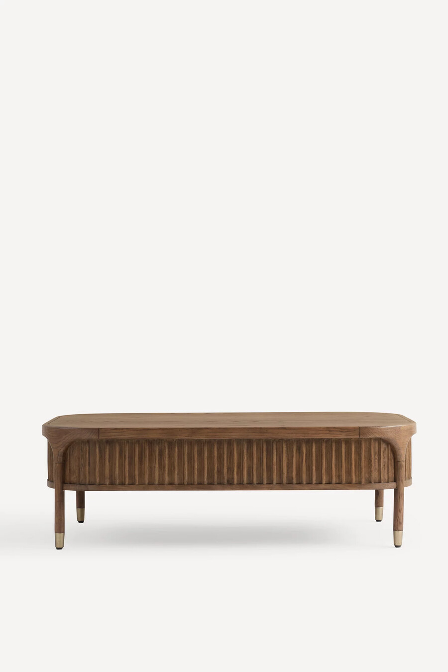 der isla couchtisch aus geriffeltem holz