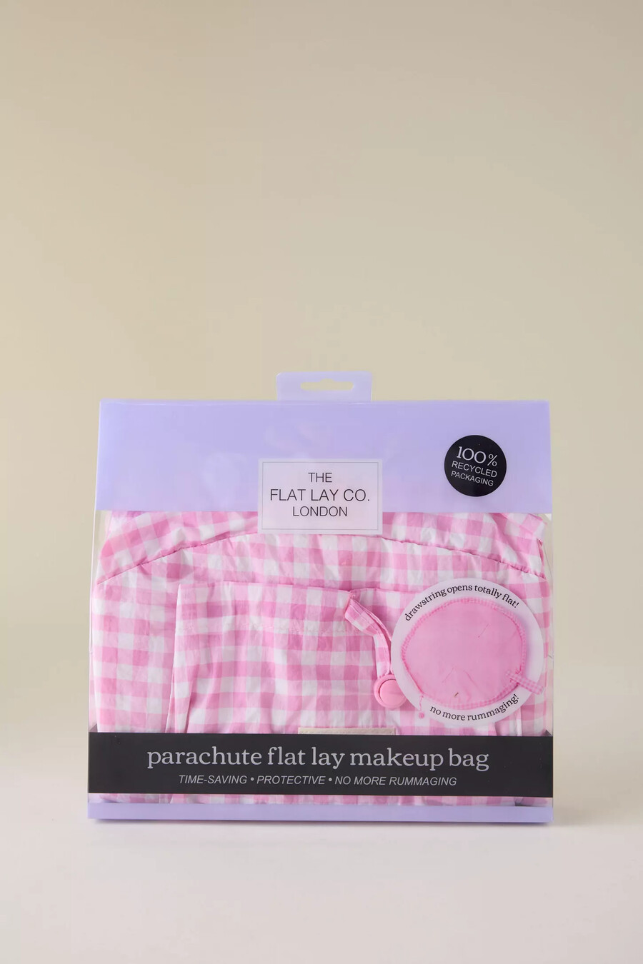 the flat lay co. fallschirm-kosmetiktasche mit kordelzug