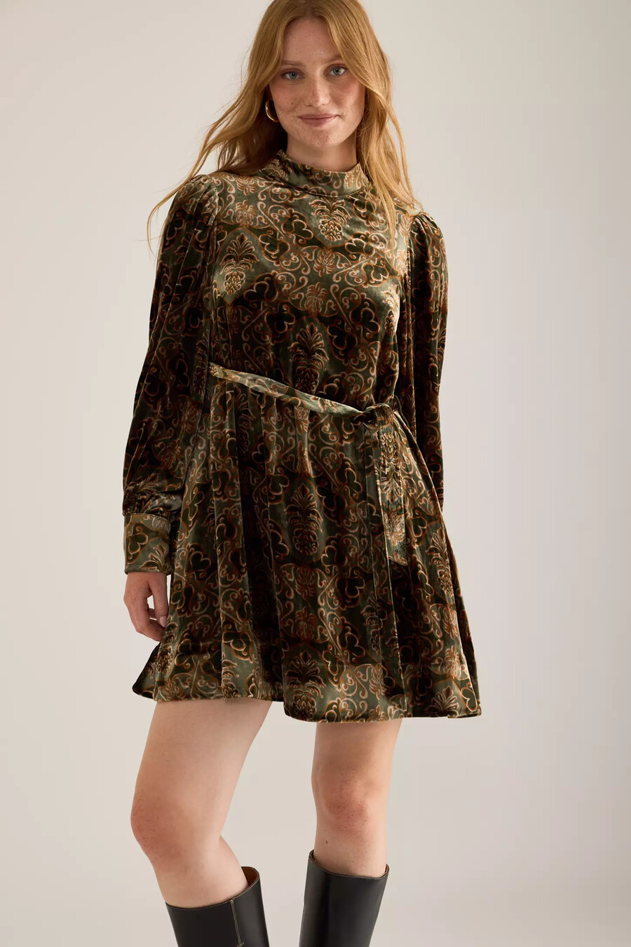 barbour x farm rio ana-clara minikleid