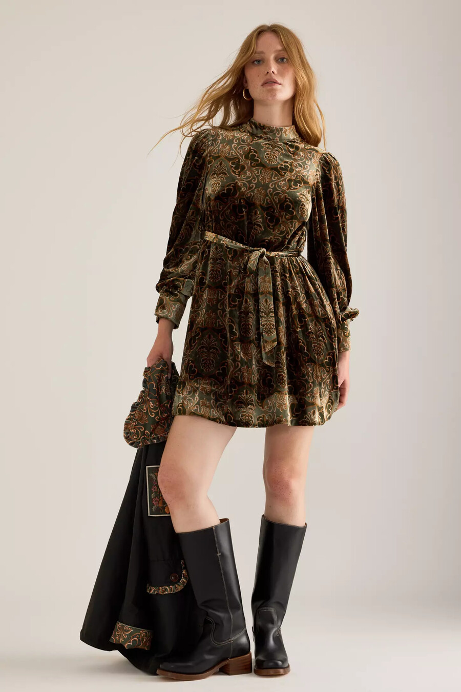 barbour x farm rio ana-clara minikleid