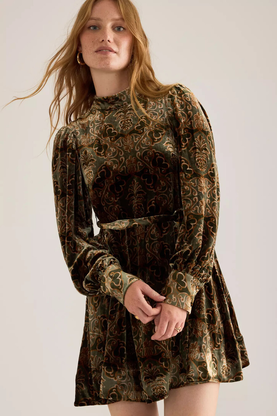 barbour x farm rio ana-clara minikleid