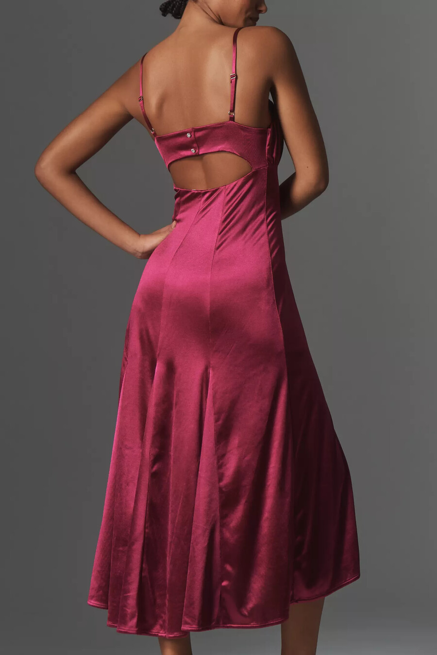 Ärmelloses babydoll-midikleid von anthropologie