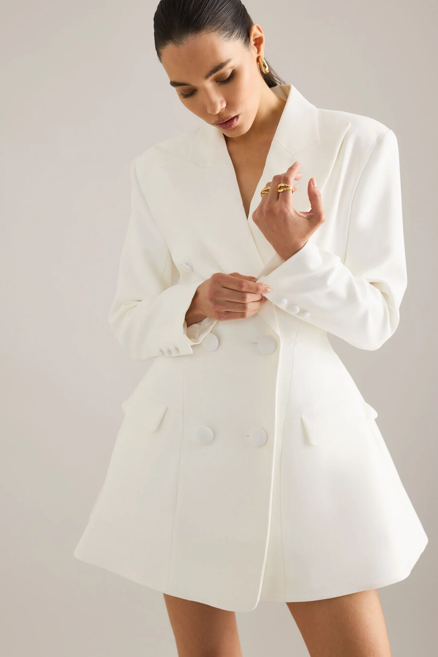 bardot janna sanduhr-blazerkleid
