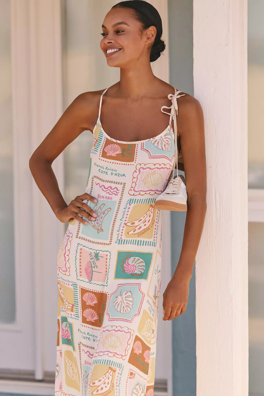 lspace summer somewhere leinen-maxikleid
