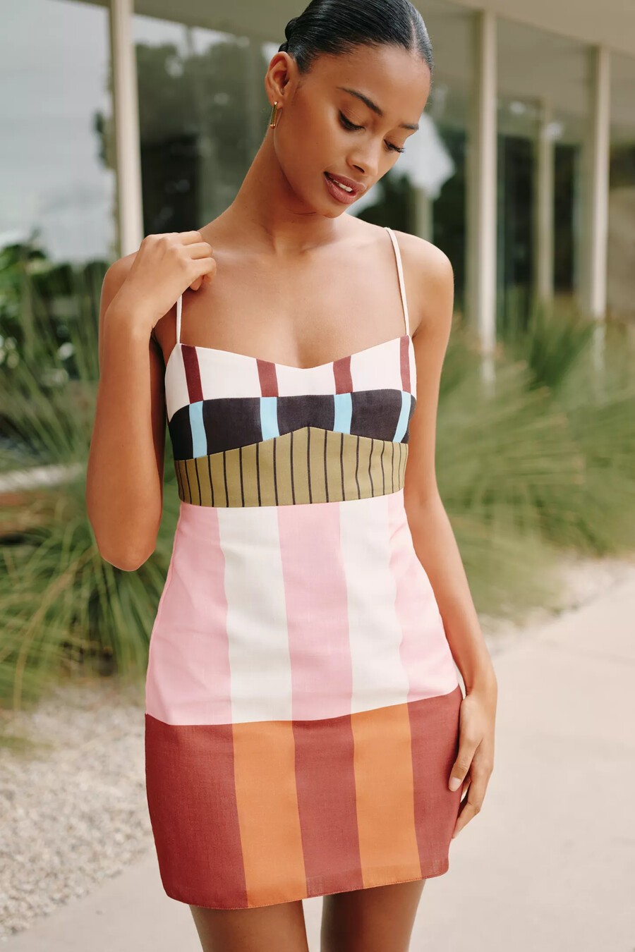 cala de la cruz x anthropologie lucca minikleid