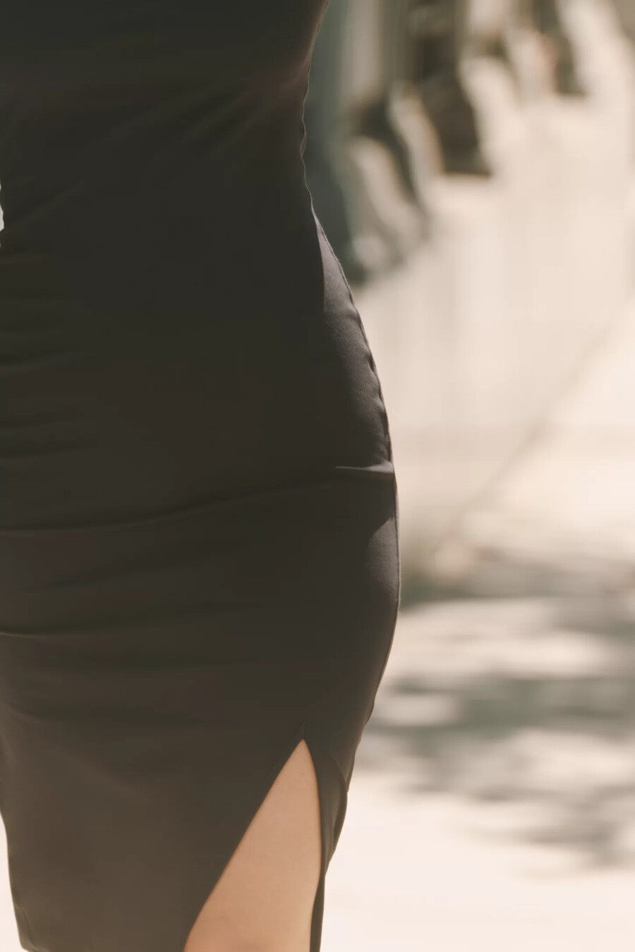 tägliches Übungs-langarm-midikleid mit eckigem ausschnitt