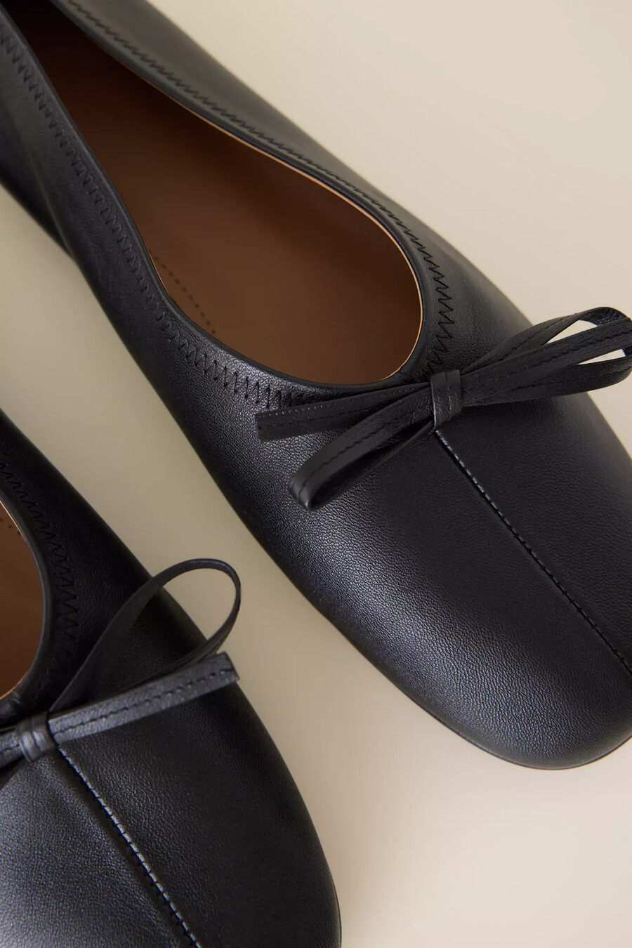 flattered blaise lederballerinas